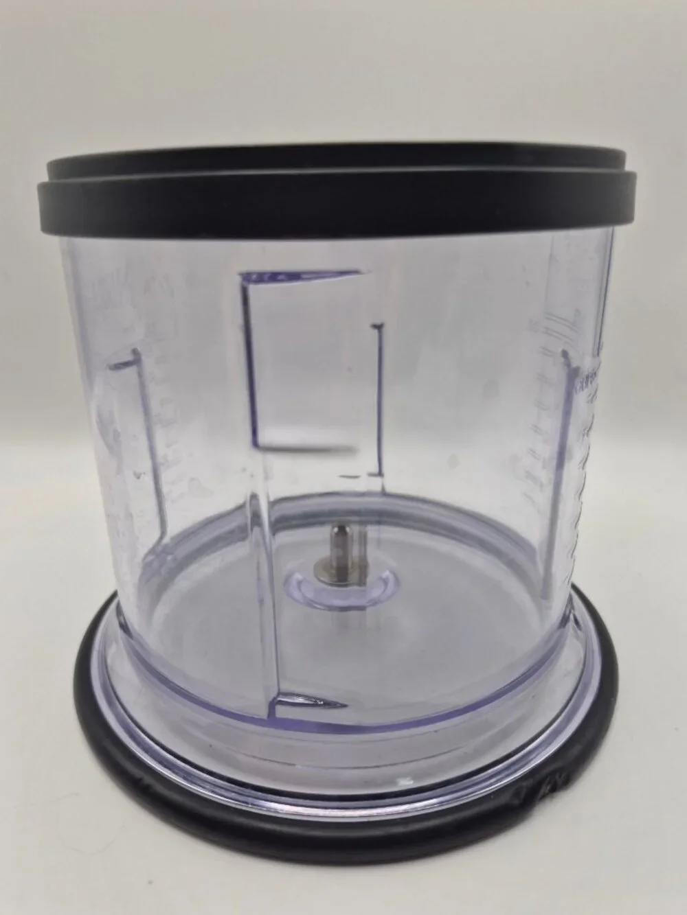 Ninja Food Processor Bowl 16oz Replacement Clear Plastic With Black Lid